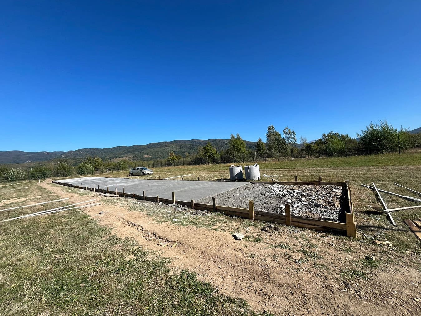 Concrete Slab for new Dog Kennels at Solace for Strays